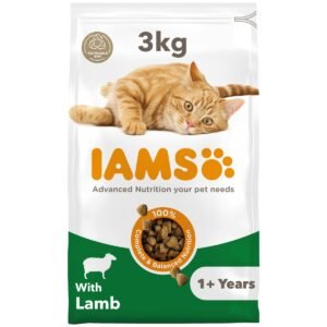 Iams Adult Lamb Dry Cat Food - 3kg